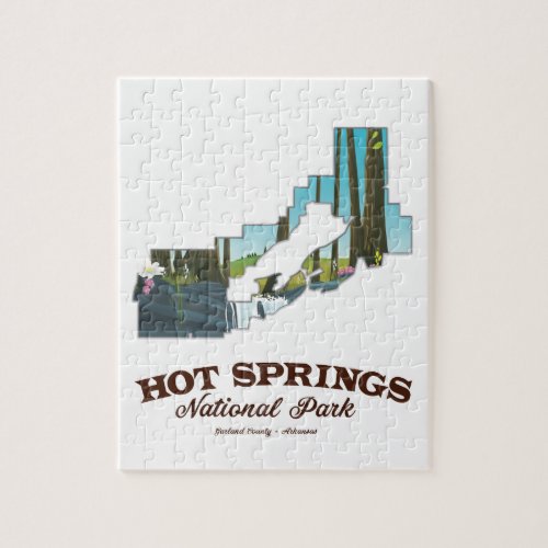 Hot springs national parkGarland County Arkansas Jigsaw Puzzle