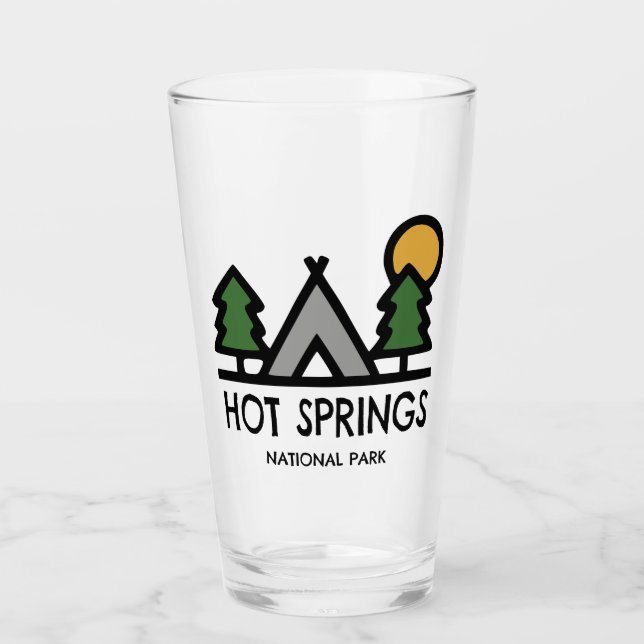 Hot Springs National Park Glass (Front)