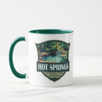 Hot Springs National Park Illustration Retro Badge