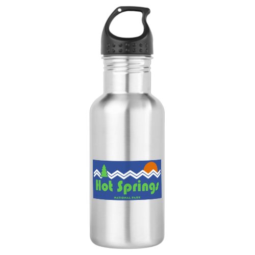 Hot Springs National Park Retro Stainless Steel Water Bottle