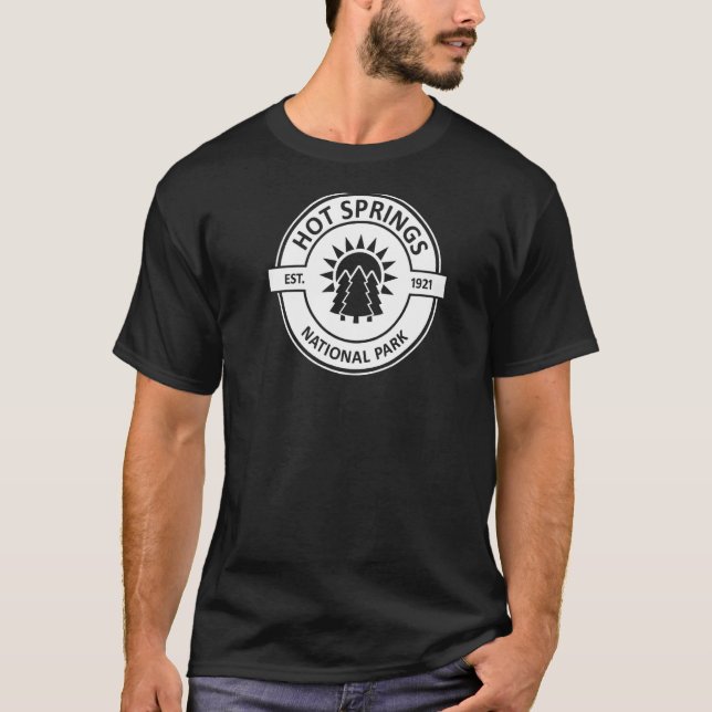 Hot Springs National Park Sun Trees Premium T-Shirt (Front)
