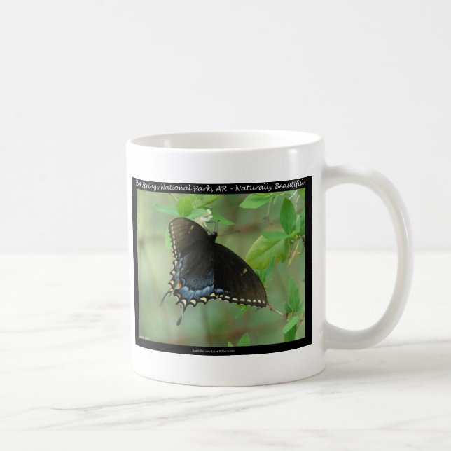 Hot Springs National Park Swallowtail Butterfly Coffee Mug (Right)
