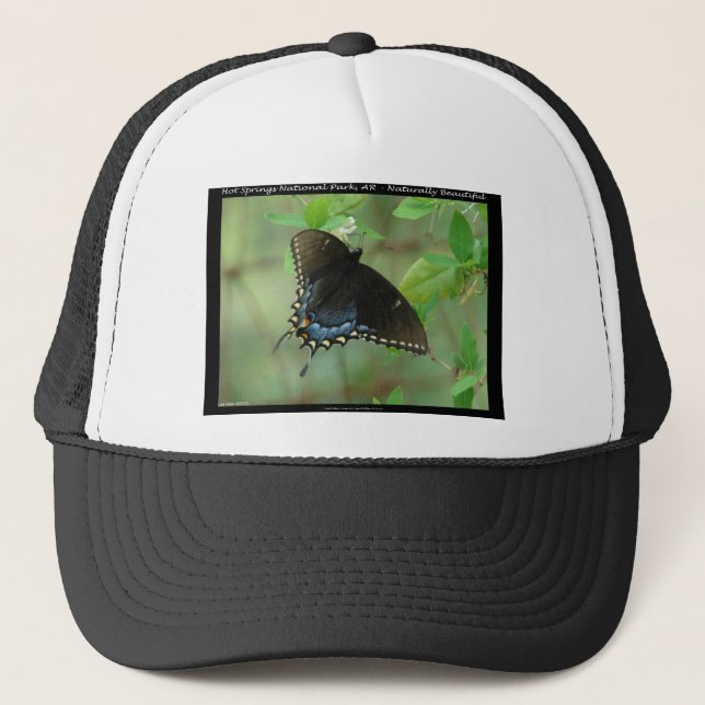 Hot Springs National Park Swallowtail Butterfly Trucker Hat (Front)