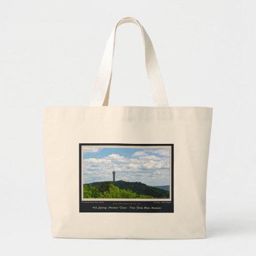 Hot Springs National Park Tower Centennial Ed Large Tote Bag