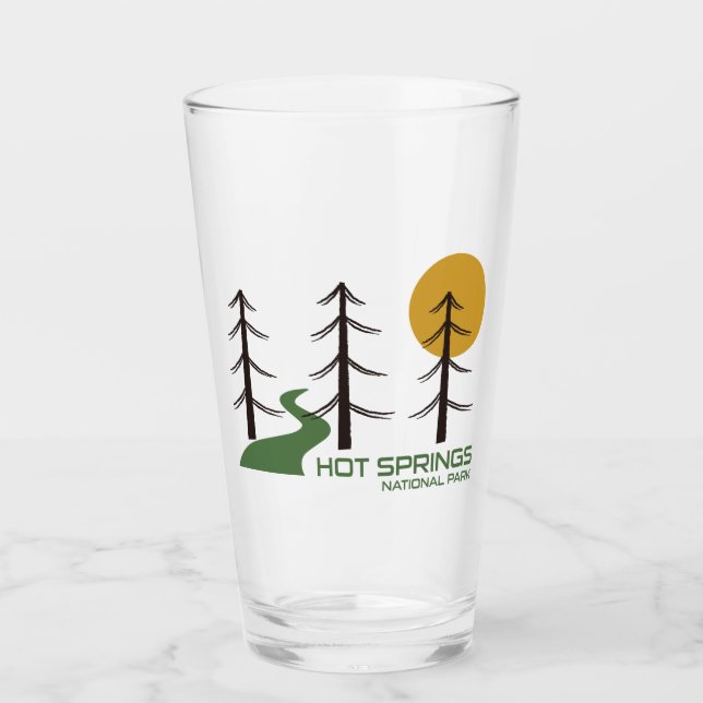 Hot Springs National Park Trail Glass (Front)