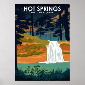 Hot Springs National Park Travel Poster by Nextartstore at Zazzle