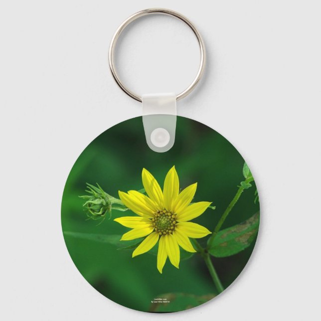Hot Springs National Park Woodland Sunflower Gifts Keychain (Front)