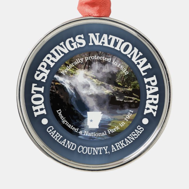 Hot Springs NP Metal Ornament (Front)