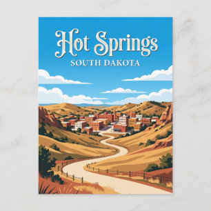 Hot Springs South Dakota Postcard