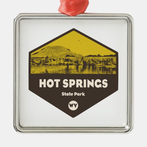 Hot Springs State Park Wyoming Metal Ornament