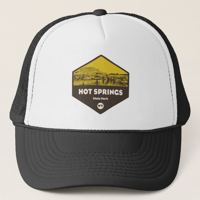 Hot Springs State Park Wyoming Trucker Hat (Front)