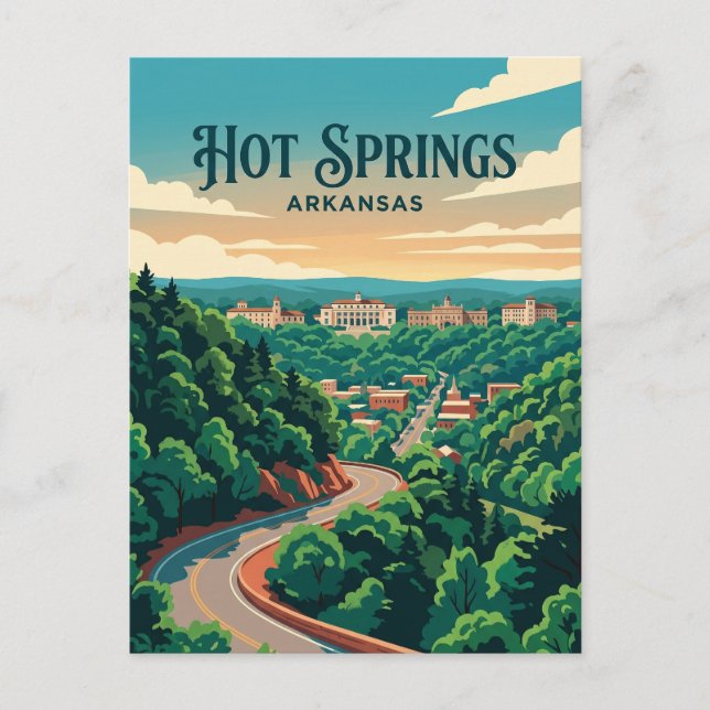 Hot Springs USA Postcard (Front)