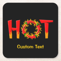 HOT SQUARE PAPER COASTER