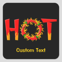 HOT SQUARE STICKER