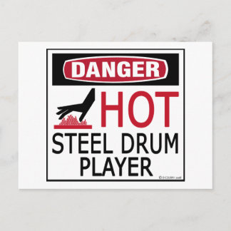 Hot Steel Drum Player Postcard