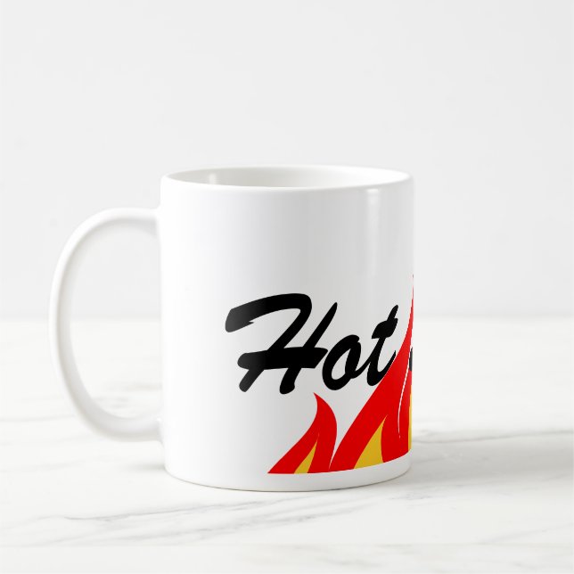 Hot stuff coffee mug with fire flames (Left)