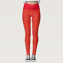 red chilli leggings