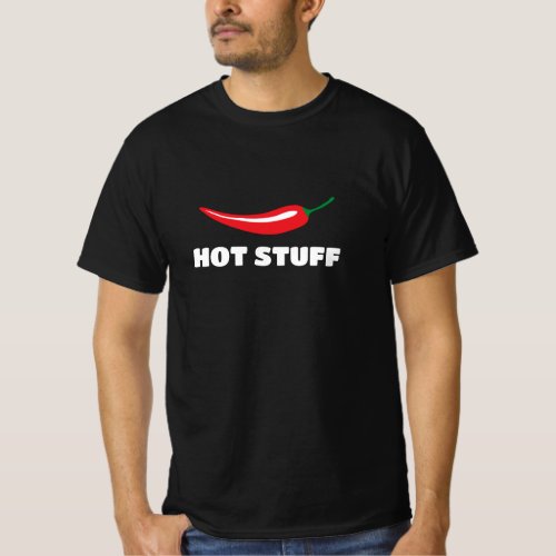 Hot Stuff funny red hot cayenne chili pepper T_Shirt
