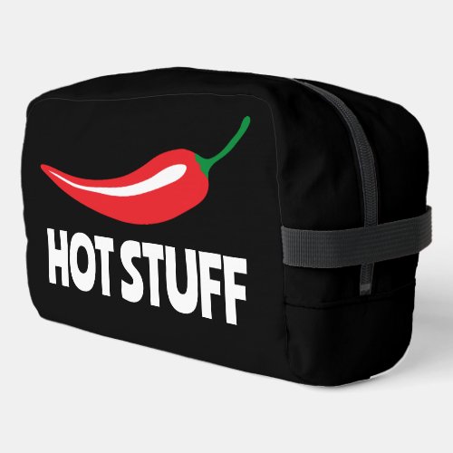 Hot Stuff funny spicy red cayenne chili pepper Dopp Kit