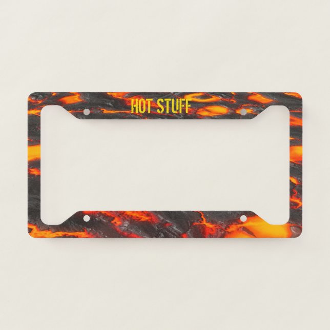 HOT STUFF - Lava Magma- Number Plate Frame (Front)