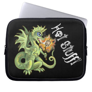Hot Stuff! lil marshmellow roasting dragon Laptop Sleeve
