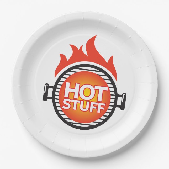 Hot Stuff Paper Plates (Front)
