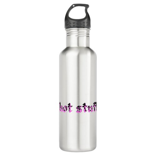 hot stuff pink flames stainless steel water bottle