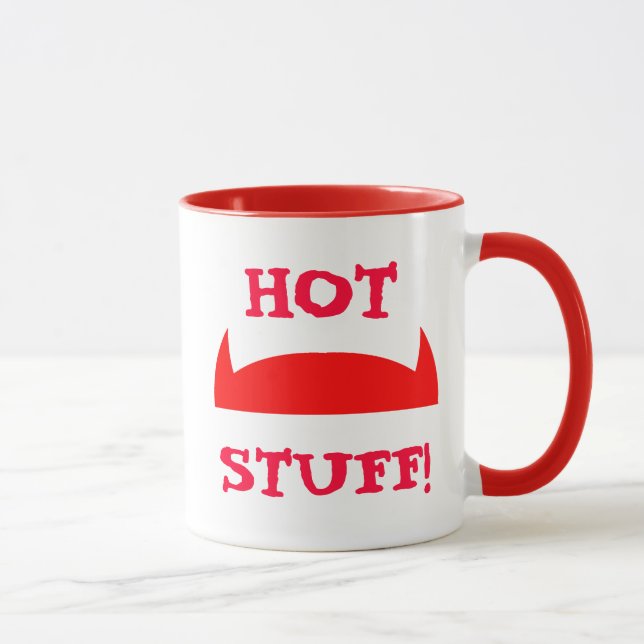 Hot Stuff Red Devil Horns Ladies Mug (Right)