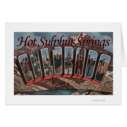 Hot Sulphur Springs, Colorado Cards (Front Horizontal)