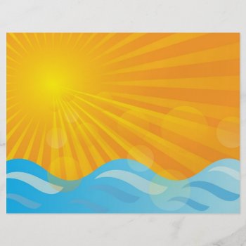 Hot Summer Background Flyer by JAM_Design at Zazzle