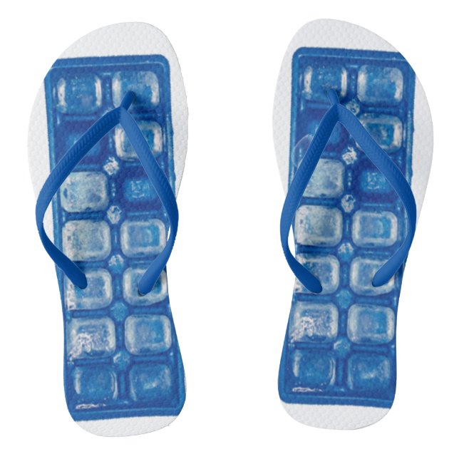 Hot Summer Ice Cube Tray Flip Flops (Footbed)