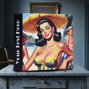 Hot Summer Pin-up 3 Ring Binder