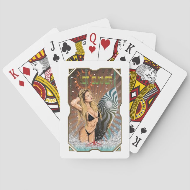 Hot Summer Poker Cards (Back)