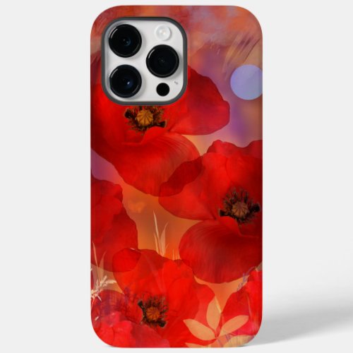 Hot summer poppies Case_Mate iPhone 14 pro max case