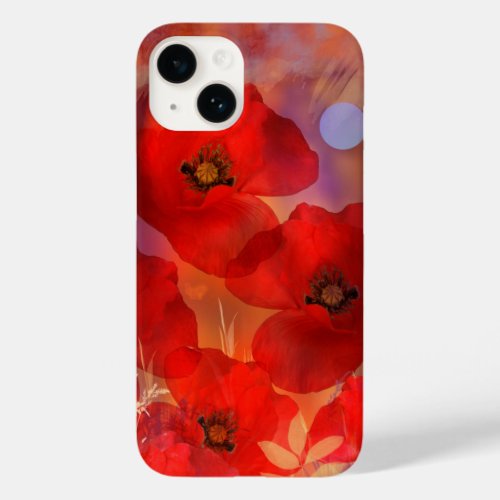 Hot summer poppies Case_Mate iPhone 14 case