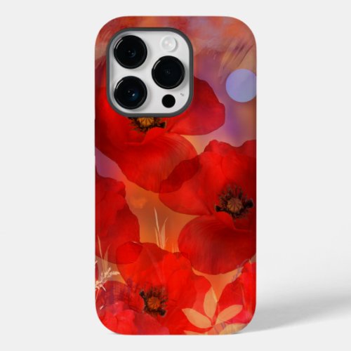 Hot summer poppies Case_Mate iPhone 14 pro case