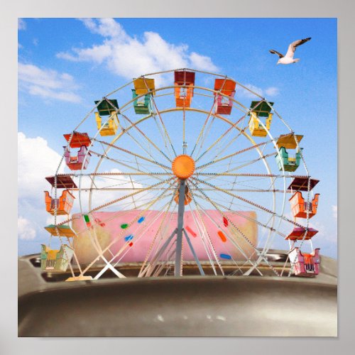 Hot Summer Snack Ferris Wheel  Toaster Pastry Poster