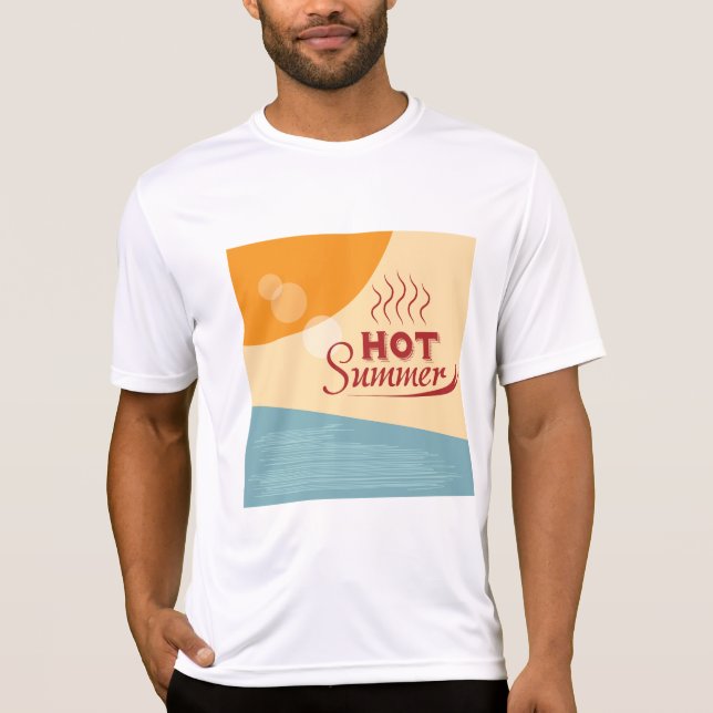 Hot Summer Vintage Retro Vibes T-Shirt (Front)