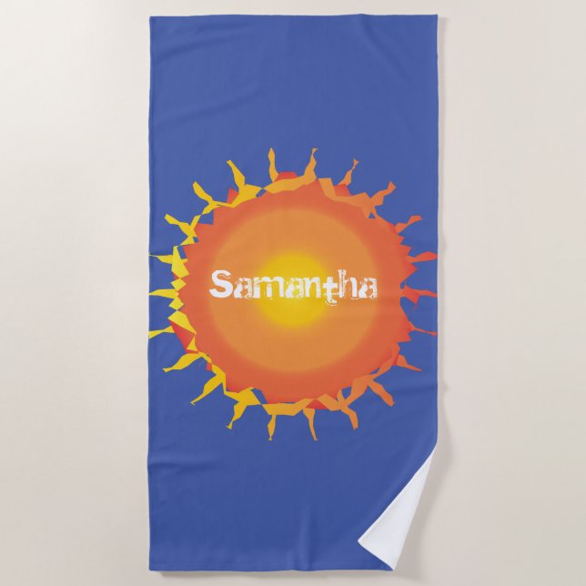 Hot Sun Beach Towel (Front)