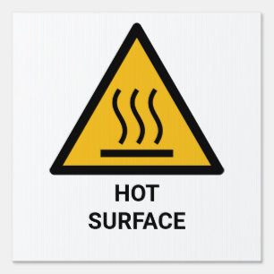 Hot Surface Warning, Extreme Heat Caution Sign