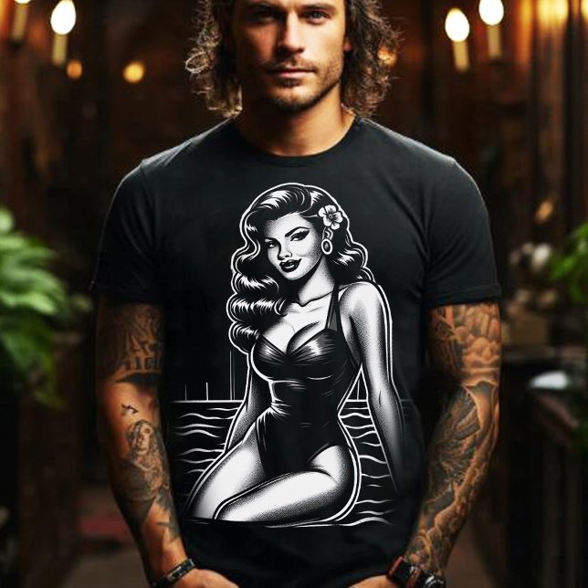 Hot Swimsuit Pin-up T-Shirt (Creator Uploaded)
