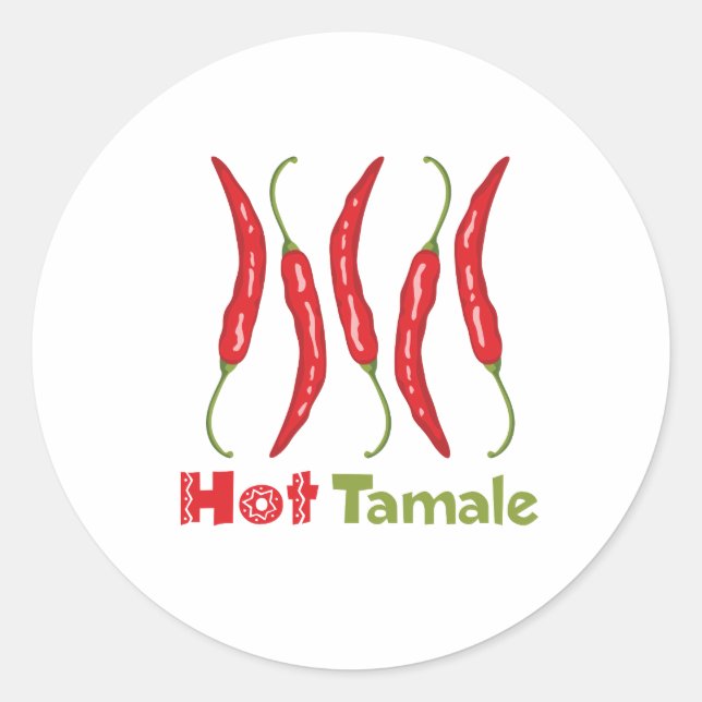 Hot Tamale Classic Round Sticker (Front)