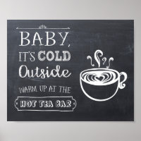 Hot Tea Bar Sign