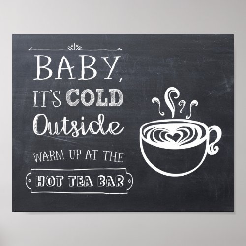 Hot Tea Bar Sign