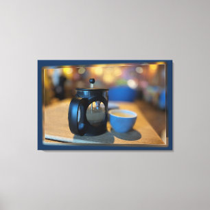 Hot tea canvas print