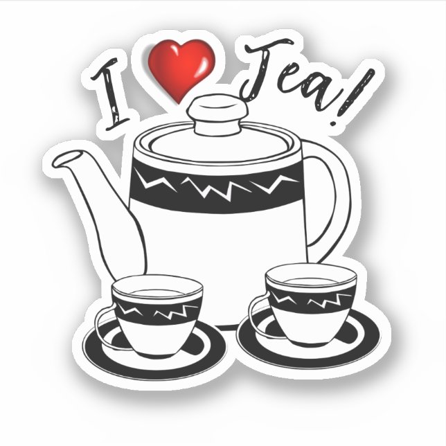 Hot Tea Month Sticker (Front)