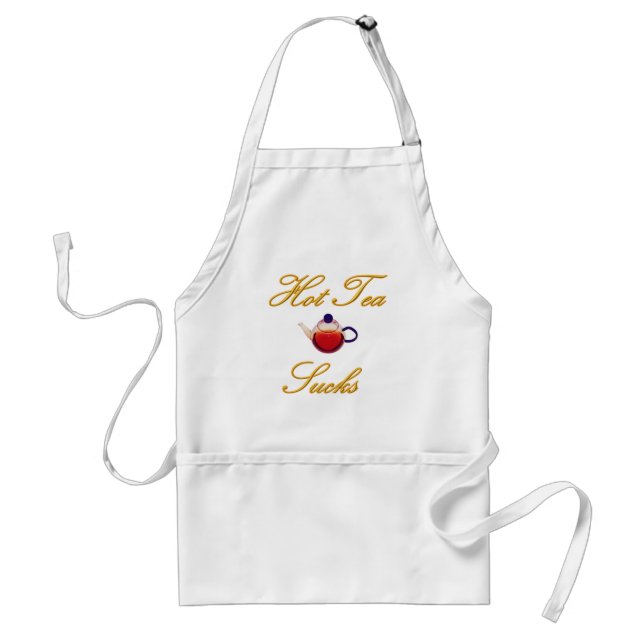 Hot Tea Sucks Adult Apron (Front)