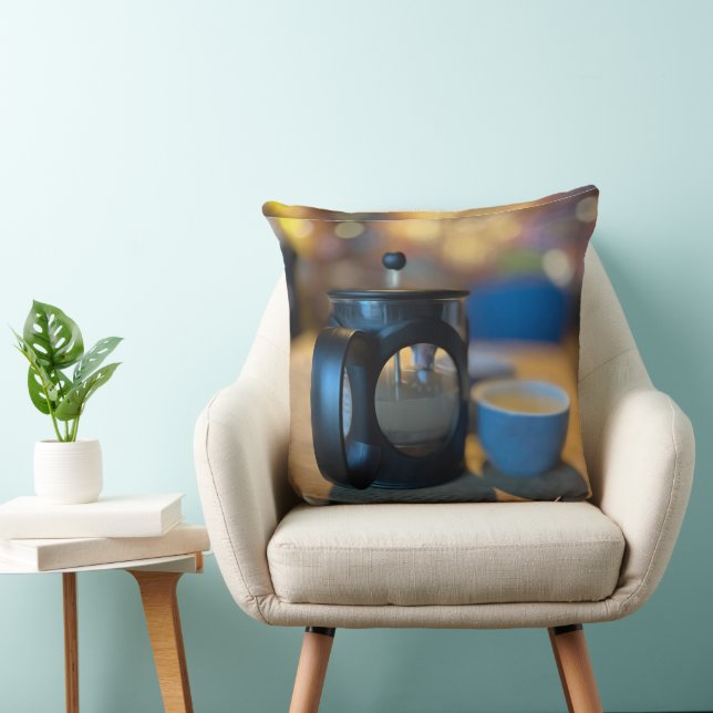 Hot tea throw pillow (Chair)