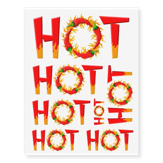 HOT TEMPORARY TATTOOS (Front)