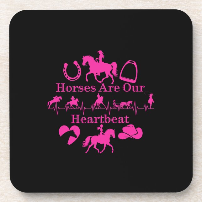 Hot To Trot Throw Pillow Beverage Coaster (Front)
